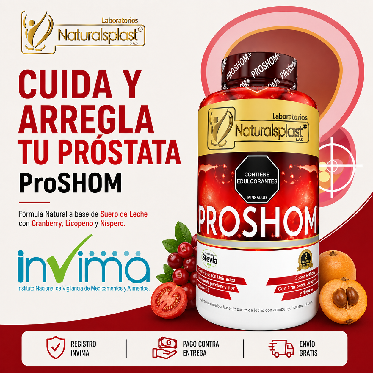 PROSHOM - SALUD PROSTATICA Y URINARIA INVIMA