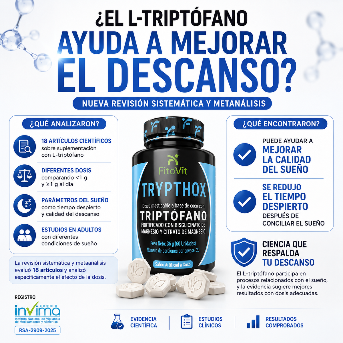 TRYPHTOX 60 - Salud de sueño y mental INVIMA