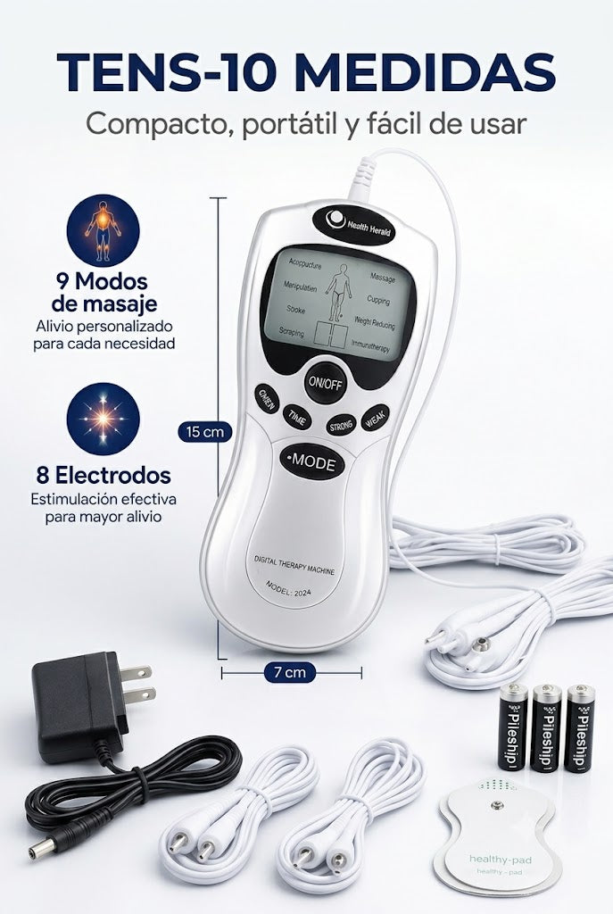 KIT ELECTROTERAPIA - TENS 10 HEALTH HERALD